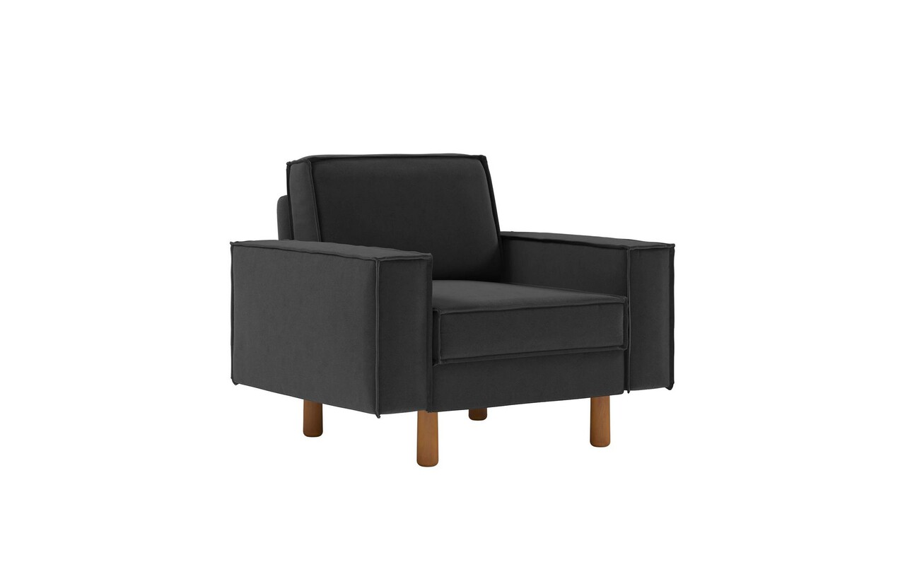Fotoliu, Atelier del Sofa, 918CMF1191, Otel, Gri noapte / Nuc - imagine 6